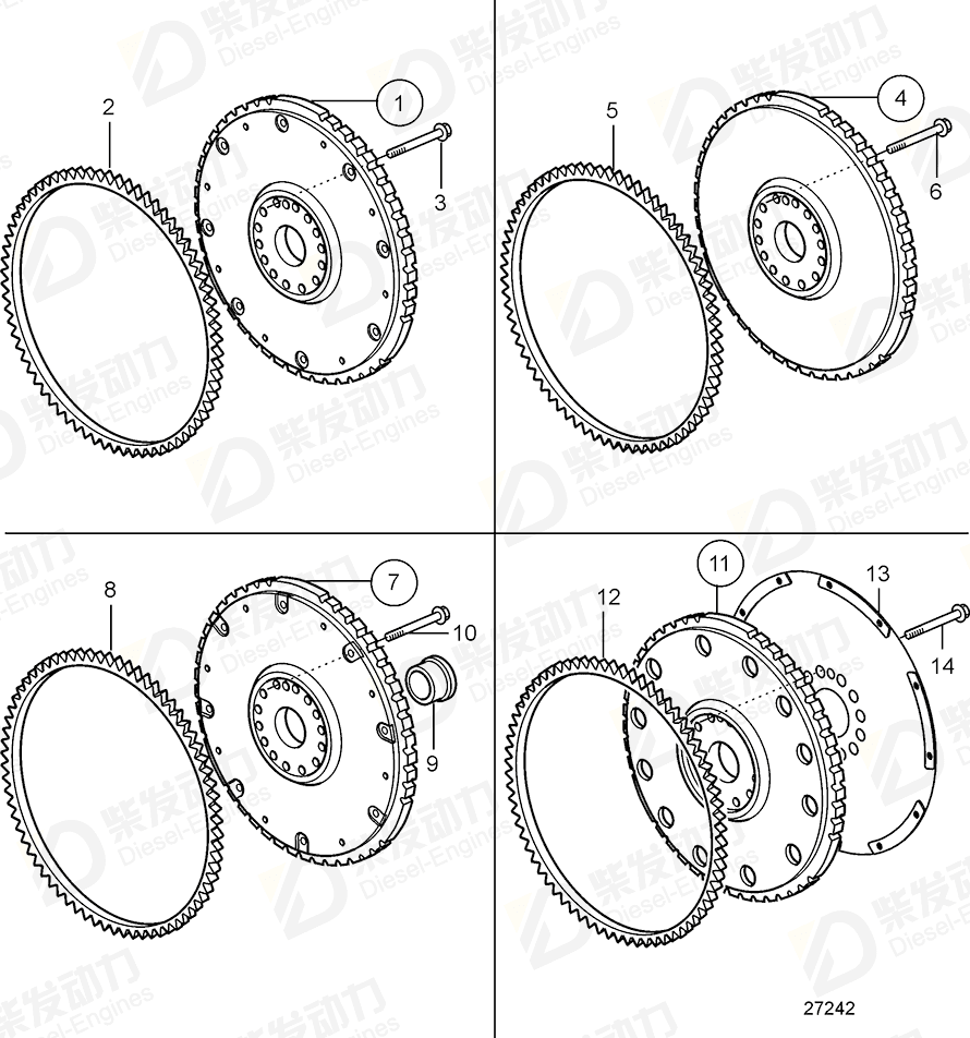 VOLVO Flywheel 21831517 Drawing